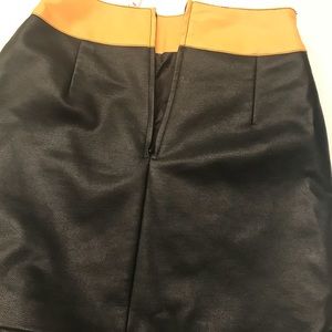 Leather Mutli colored skirt!!